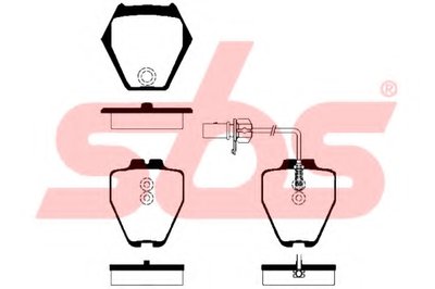 Комплект тормозных колодок, дисковый тормоз sbs купить