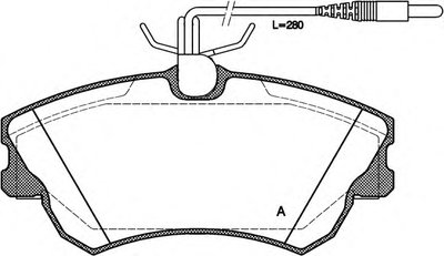 Комплект тормозных колодок, дисковый тормоз ADVANCE OPEN PARTS купить