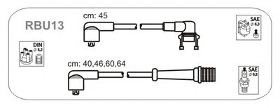Комплект проводов зажигания Renault 21, 25, Espace 2.0-2.2 84-