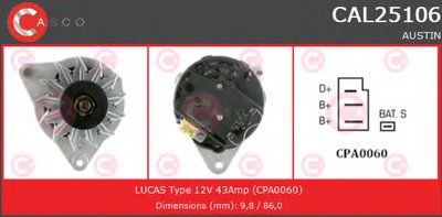 Генератор GENUINE SERIES CASCO купить