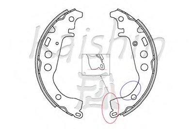 Комплект тормозных колодок KAISHIN купить