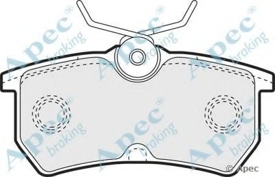 Комплект тормозных колодок, дисковый тормоз APEC braking купить