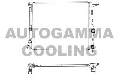 Радиатор, охлаждение двигателя AUTOGAMMA купить