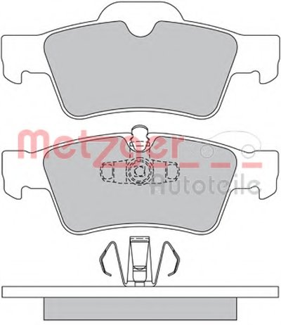 Комплект тормозных колодок, дисковый тормоз METZGER купить