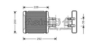 Теплообменник, отопление салона ASHUKI купить