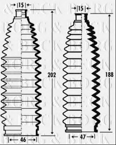 Пыльник, рулевое управление BORG & BECK купить