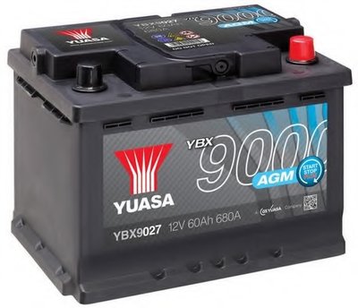Стартерная аккумуляторная батарея YBX9000 AGM Start Stop Plus Batteries YUASA купить
