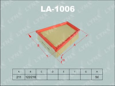 Воздушный фильтр LYNXauto купить