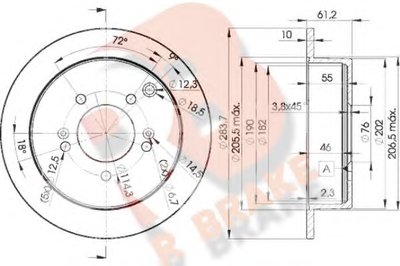 Тормозной диск R BRAKE купить