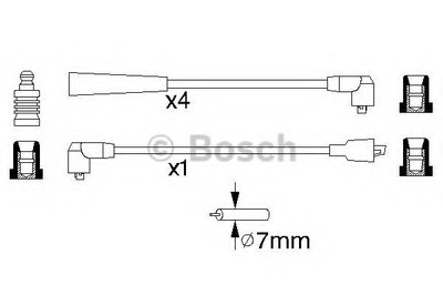 Комплект проводов зажигания BOSCH купить