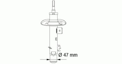 339710 KYB - Стійка амортизатора, 