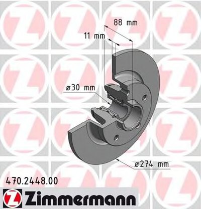 Тормозной диск ZIMMERMANN купить