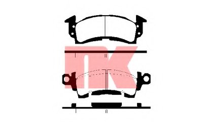 Комплект тормозных колодок, дисковый тормоз NK купить