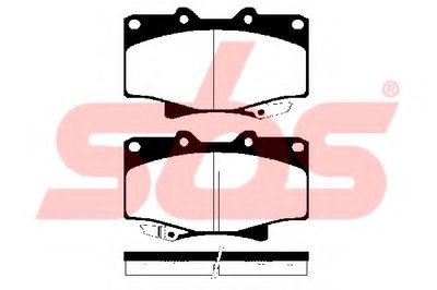 Комплект тормозных колодок, дисковый тормоз sbs купить