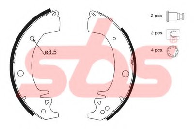 Комплект тормозных колодок sbs купить