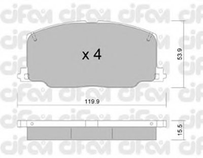 Комплект тормозных колодок, дисковый тормоз CIFAM купить