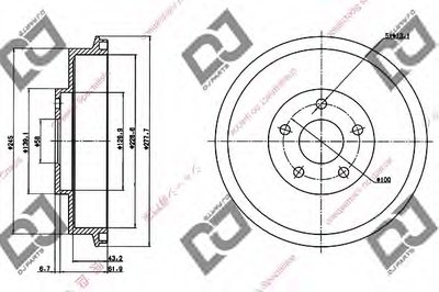 Тормозной барабан DJ PARTS купить