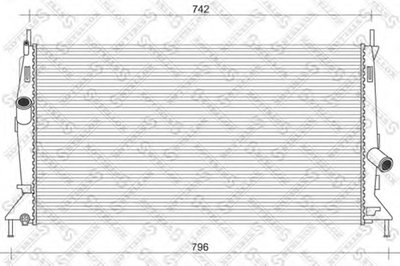 Радиатор, охлаждение двигателя STELLOX купить