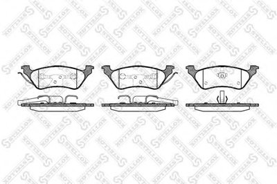 Комплект тормозных колодок, дисковый тормоз STELLOX купить