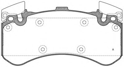 Комплект тормозных колодок, дисковый тормоз ADVANCE OPEN PARTS купить