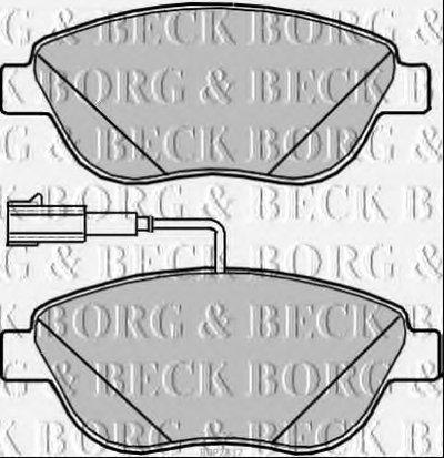 Комплект тормозных колодок, дисковый тормоз BORG & BECK купить