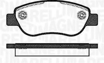 Комплект тормозных колодок, дисковый тормоз MAGNETI MARELLI купить
