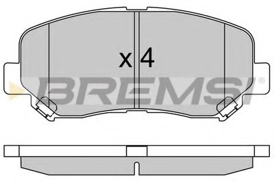 Колодки тормозные передние Mazda CX-5 11- Akebono