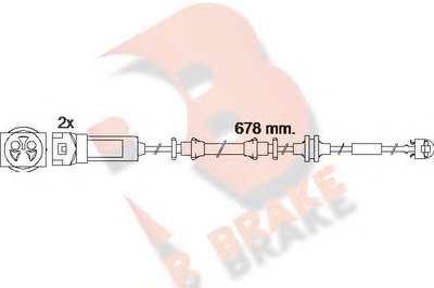 Сигнализатор, износ тормозных колодок R BRAKE купить