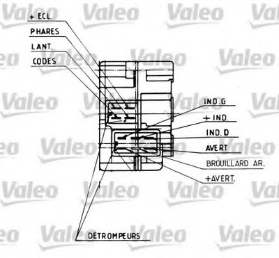 Выключатель на колонке рулевого управления VALEO купить