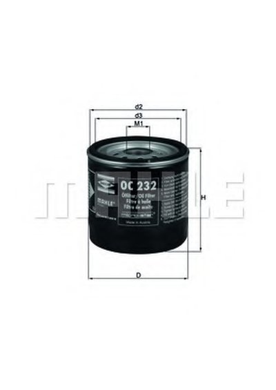 Фильтр масла Transit 2.5D/TD 84-00/Conect 1.8DI/TDI