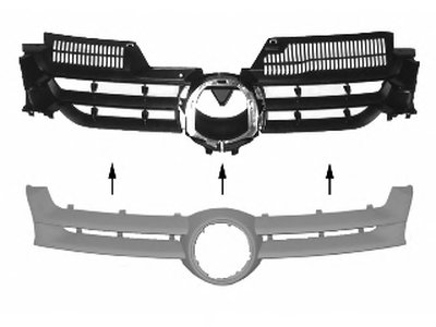 Решетка радиатора VAN WEZEL купить