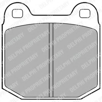 Комплект тормозных колодок, дисковый тормоз DELPHI купить