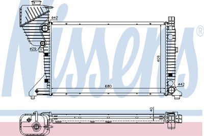 Радиатор охлаждения MB Sprinter CDI 00-06