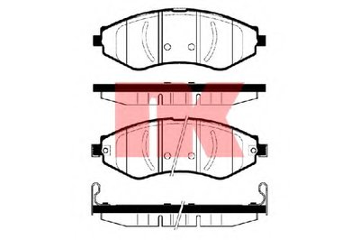 Комплект тормозных колодок, дисковый тормоз NK купить