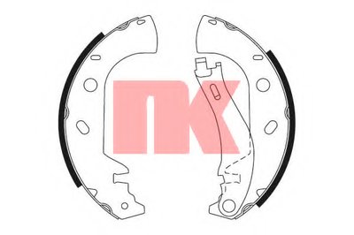 Комплект тормозных колодок NK купить