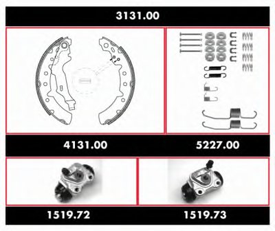 Комплект тормозов, барабанный тормозной механизм Precision Kit REMSA купить