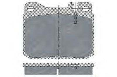 Комплект тормозных колодок, дисковый тормоз SCT Germany купить