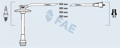 Комплект проводов зажигания FAE купить