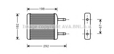 Теплообменник, отопление салона AVA QUALITY COOLING купить