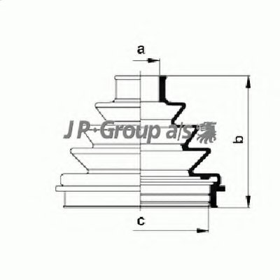 Комплект пылника, приводной вал QH JP GROUP купить