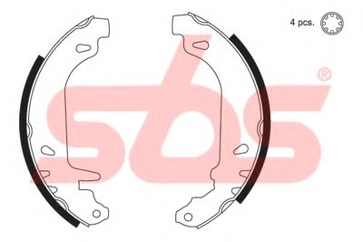 Комплект тормозных колодок sbs купить