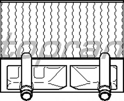 Теплообменник, отопление салона TOPRAN купить