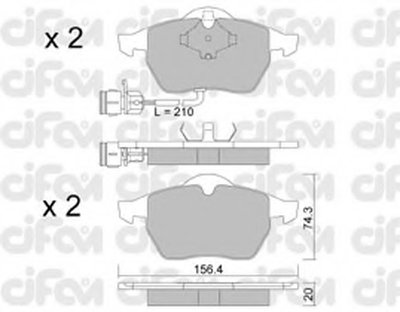 Гальмівні колодки пер. 100/200/A4/A6/Passat 79-01