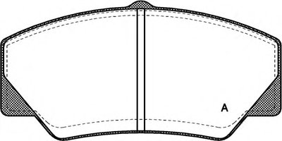 Комплект тормозных колодок, дисковый тормоз ADVANCE OPEN PARTS купить