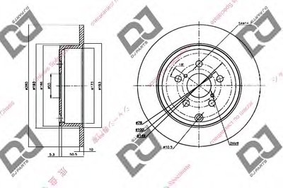 Тормозной диск DJ PARTS купить