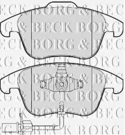 Комплект тормозных колодок, дисковый тормоз BORG & BECK купить