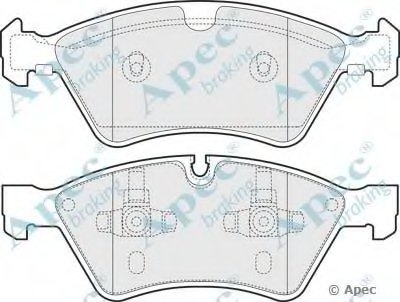 Комплект тормозных колодок, дисковый тормоз APEC braking купить