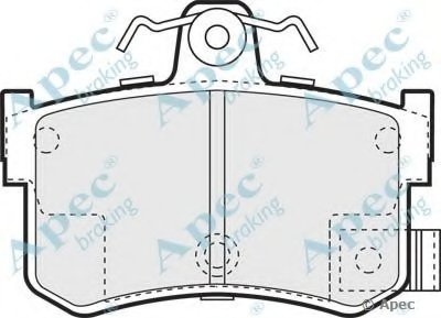 Комплект тормозных колодок, дисковый тормоз APEC braking купить