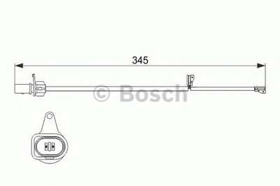 Сигнализатор, износ тормозных колодок BOSCH купить