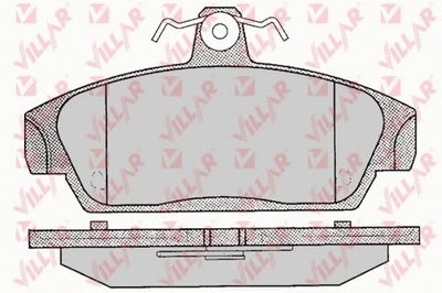 Комплект тормозных колодок, дисковый тормоз VILLAR купить